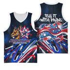 Australian National Flag Day Basketball Jersey Kangaroo Mascot and Country Map