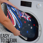 Australian National Flag Day Bathroom Set Kangaroo Mascot and Country Map