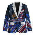 Australian National Flag Day Blazer Kangaroo Mascot and Country Map