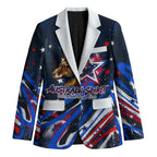 Australian National Flag Day Blazer Kangaroo Mascot and Country Map