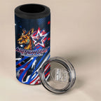 Australian National Flag Day 4 in 1 Can Cooler Tumbler Kangaroo Mascot and Country Map
