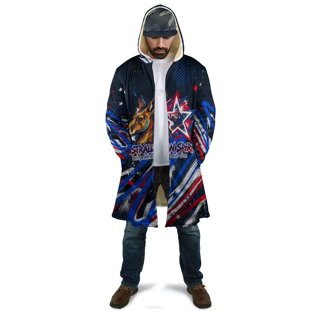 Australian National Flag Day Cloak Kangaroo Mascot and Country Map
