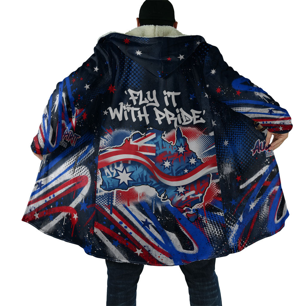 Australian National Flag Day Cloak Kangaroo Mascot and Country Map