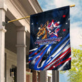 Australian National Flag Day Garden Flag Kangaroo Mascot and Country Map