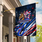 Australian National Flag Day Garden Flag Kangaroo Mascot and Country Map
