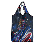 Australian National Flag Day Grocery Bag Kangaroo Mascot and Country Map