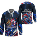 Australian National Flag Day Hockey Jersey Kangaroo Mascot and Country Map