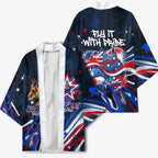 Australian National Flag Day Kimono Kangaroo Mascot and Country Map
