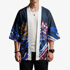Australian National Flag Day Kimono Kangaroo Mascot and Country Map