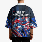 Australian National Flag Day Kimono Kangaroo Mascot and Country Map