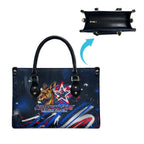 Australian National Flag Day Leather Bag Kangaroo Mascot and Country Map