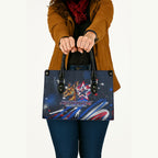 Australian National Flag Day Leather Bag Kangaroo Mascot and Country Map