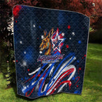 Australian National Flag Day Quilt Kangaroo Mascot and Country Map