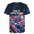 Australian National Flag Day Rugby Jersey Kangaroo Mascot and Country Map