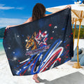 Australian National Flag Day Sarong Kangaroo Mascot and Country Map