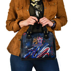 Australian National Flag Day Shoulder Handbag Kangaroo Mascot and Country Map