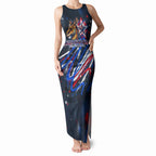 Australian National Flag Day Tank Maxi Dress Kangaroo Mascot and Country Map