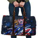 Australian National Flag Day Travel Bag Kangaroo Mascot and Country Map