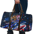 Australian National Flag Day Travel Bag Kangaroo Mascot and Country Map