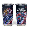Australian National Flag Day Tumbler Cup Kangaroo Mascot and Country Map