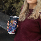 Australian National Flag Day Tumbler Cup Kangaroo Mascot and Country Map