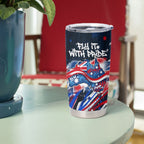 Australian National Flag Day Tumbler Cup Kangaroo Mascot and Country Map