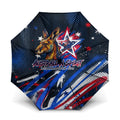Australian National Flag Day Umbrella Kangaroo Mascot and Country Map