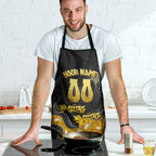 Personalised Western Australia Oztag Swan Apron Black Gold Graffiti Aboriginal Dot Pattern