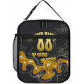 Personalised Western Australia Oztag Swan Lunch Bag Black Gold Graffiti Aboriginal Dot Pattern