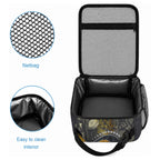 Personalised Western Australia Oztag Swan Lunch Bag Black Gold Graffiti Aboriginal Dot Pattern