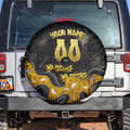 Personalised Western Australia Oztag Swan Spare Tire Cover Black Gold Graffiti Aboriginal Dot Pattern