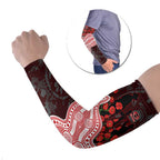 Gold Coast Suns ANZAC Day Arm Sleeves Indigenous Dot Art with Poppy Flower Tribute