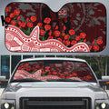 Gold Coast Suns ANZAC Day Auto Sun Shade Indigenous Dot Art with Poppy Flower Tribute