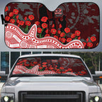 Gold Coast Suns ANZAC Day Auto Sun Shade Indigenous Dot Art with Poppy Flower Tribute