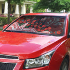 Gold Coast Suns ANZAC Day Auto Sun Shade Indigenous Dot Art with Poppy Flower Tribute