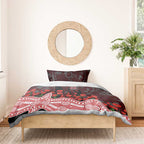 Gold Coast Suns ANZAC Day Bedding Set Indigenous Dot Art with Poppy Flower Tribute