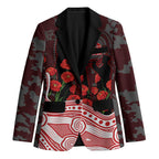 Gold Coast Suns ANZAC Day Blazer Indigenous Dot Art with Poppy Flower Tribute