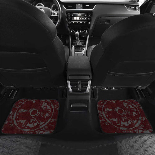 Gold Coast Suns ANZAC Day Car Mats Indigenous Dot Art with Poppy Flower Tribute
