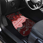 Gold Coast Suns ANZAC Day Car Mats Indigenous Dot Art with Poppy Flower Tribute