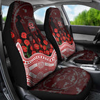 Gold Coast Suns ANZAC Day Car Seat Cover Indigenous Dot Art with Poppy Flower Tribute