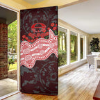 Gold Coast Suns ANZAC Day Door Cover Indigenous Dot Art with Poppy Flower Tribute