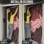 Gold Coast Suns ANZAC Day Door Cover Indigenous Dot Art with Poppy Flower Tribute