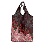 Gold Coast Suns ANZAC Day Grocery Bag Indigenous Dot Art with Poppy Flower Tribute