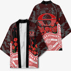 Gold Coast Suns ANZAC Day Kimono Indigenous Dot Art with Poppy Flower Tribute