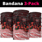 Gold Coast Suns ANZAC Day Neck Gaiter Indigenous Dot Art with Poppy Flower Tribute