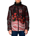 Gold Coast Suns ANZAC Day Padded Jacket Indigenous Dot Art with Poppy Flower Tribute