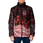 Gold Coast Suns ANZAC Day Padded Jacket Indigenous Dot Art with Poppy Flower Tribute