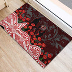 Gold Coast Suns ANZAC Day Rubber Doormat Indigenous Dot Art with Poppy Flower Tribute