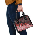 Gold Coast Suns ANZAC Day Shoulder Handbag Indigenous Dot Art with Poppy Flower Tribute