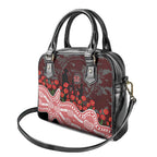 Gold Coast Suns ANZAC Day Shoulder Handbag Indigenous Dot Art with Poppy Flower Tribute